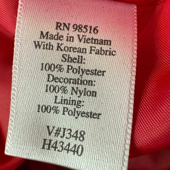 Coldwater Creek 10 Red Mesh Overlay Whimsigoth Fairy Special Occasion Dress - Picture 7 of 7